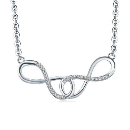 Verschlungene Unendlichkeit Halskette Halsketten Czarina Jewellery   