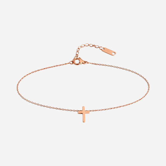 Lunara Kreuz Armband Armband Czarina Roségold