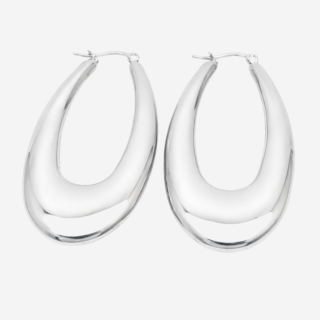 Amara Drop Hoops Ohrringe Czarina Silber