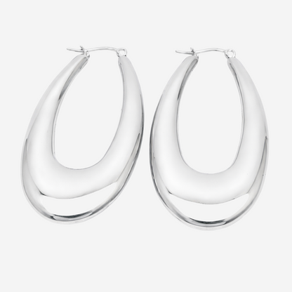Amara Drop Hoops Ohrringe Czarina Silber