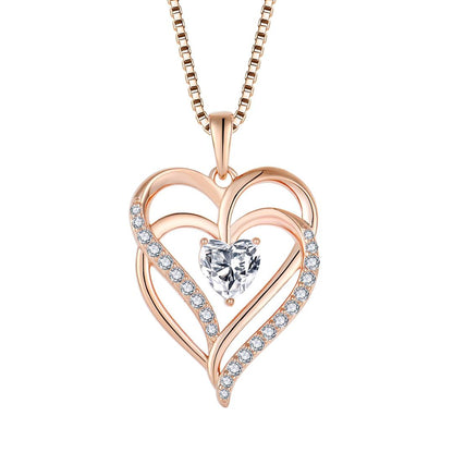 Verschlungenes Herz Halskette Halsketten Czarina Jewellery   