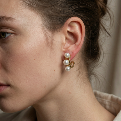 Elegant Pearl Ohrringe Czarina