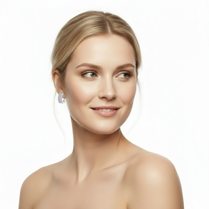 Luna Pavé Creolen Czarina