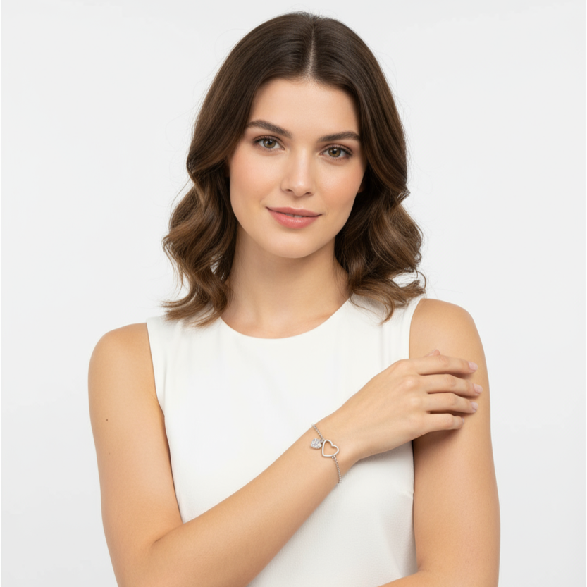 Duo Hearts Armband Czarina