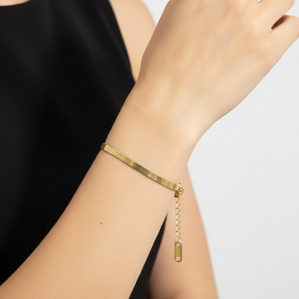 Feines Gliederarmband Wasserfest