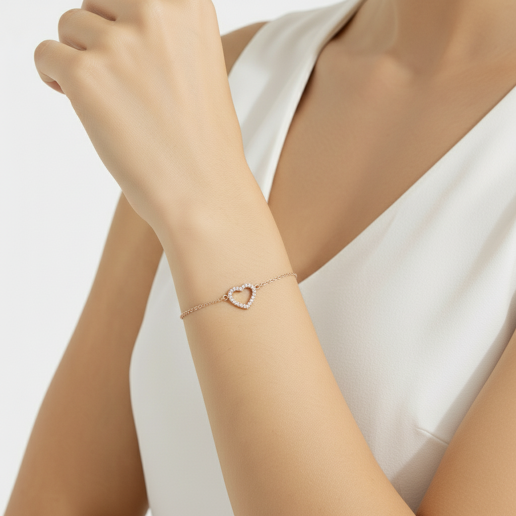 Herzform Love Armband Wasserfest