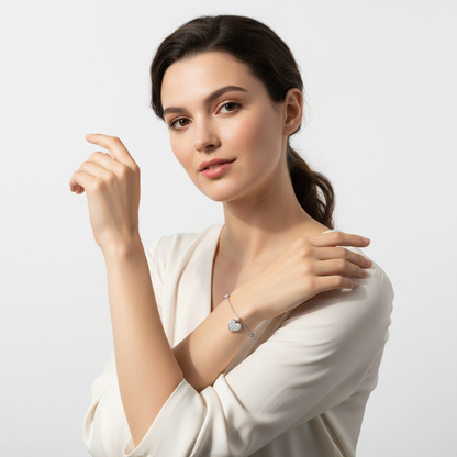 Zartes Herz-Armband Czarina