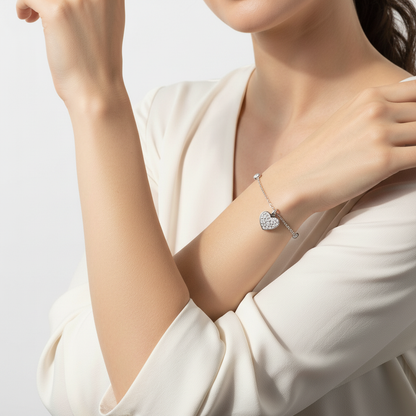 Zartes Herz-Armband Czarina