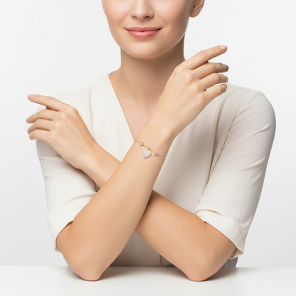 Zartes Herz-Armband Czarina