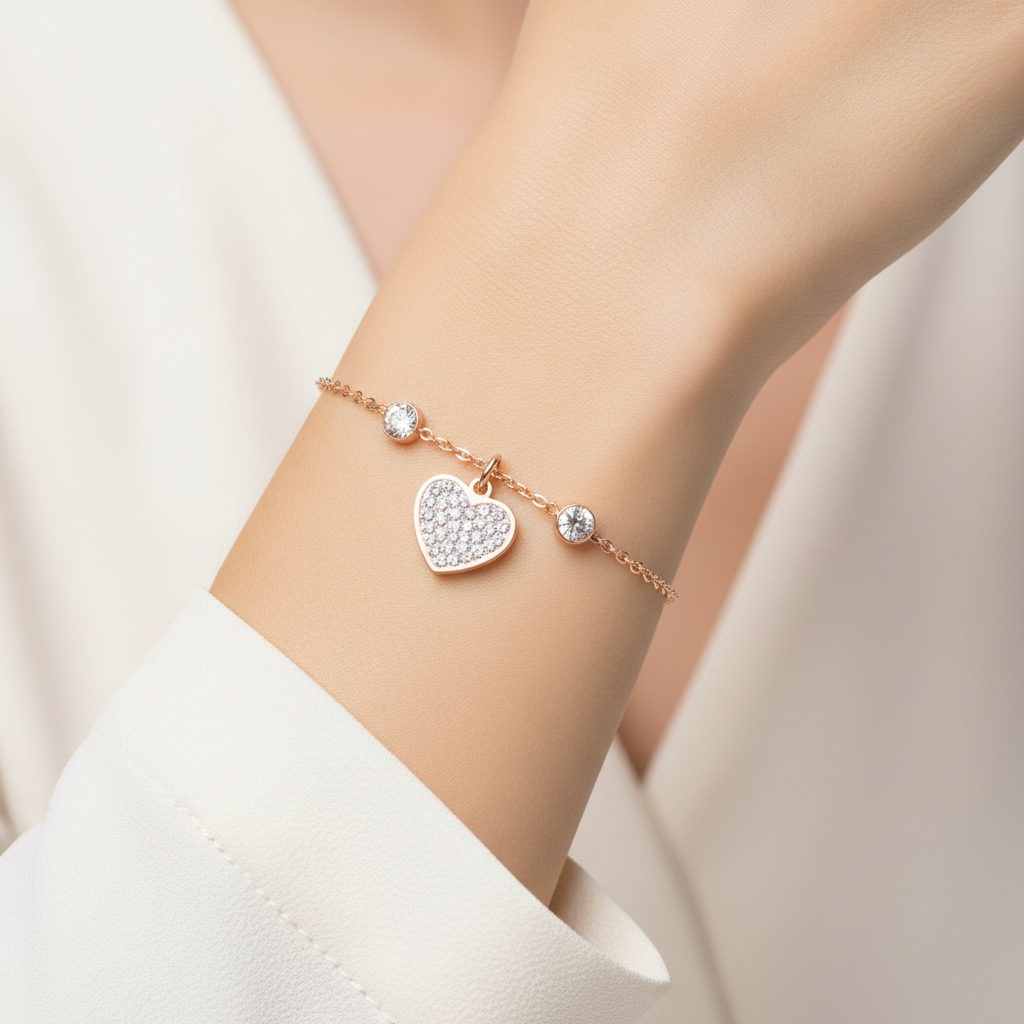 Zartes Herz-Armband Czarina