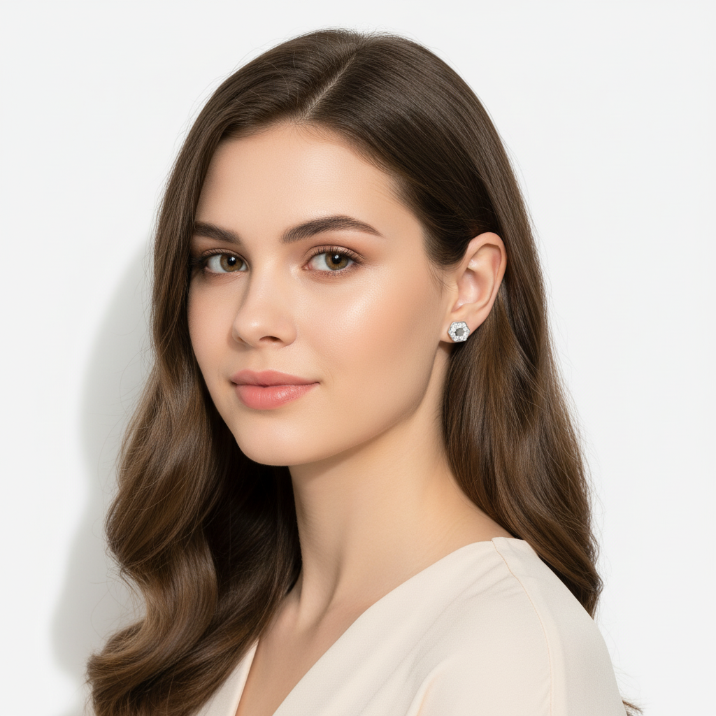 Geometrische Ohrstecker Wasserfest