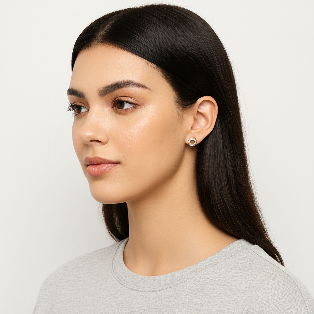 Geometrische Ohrstecker Wasserfest