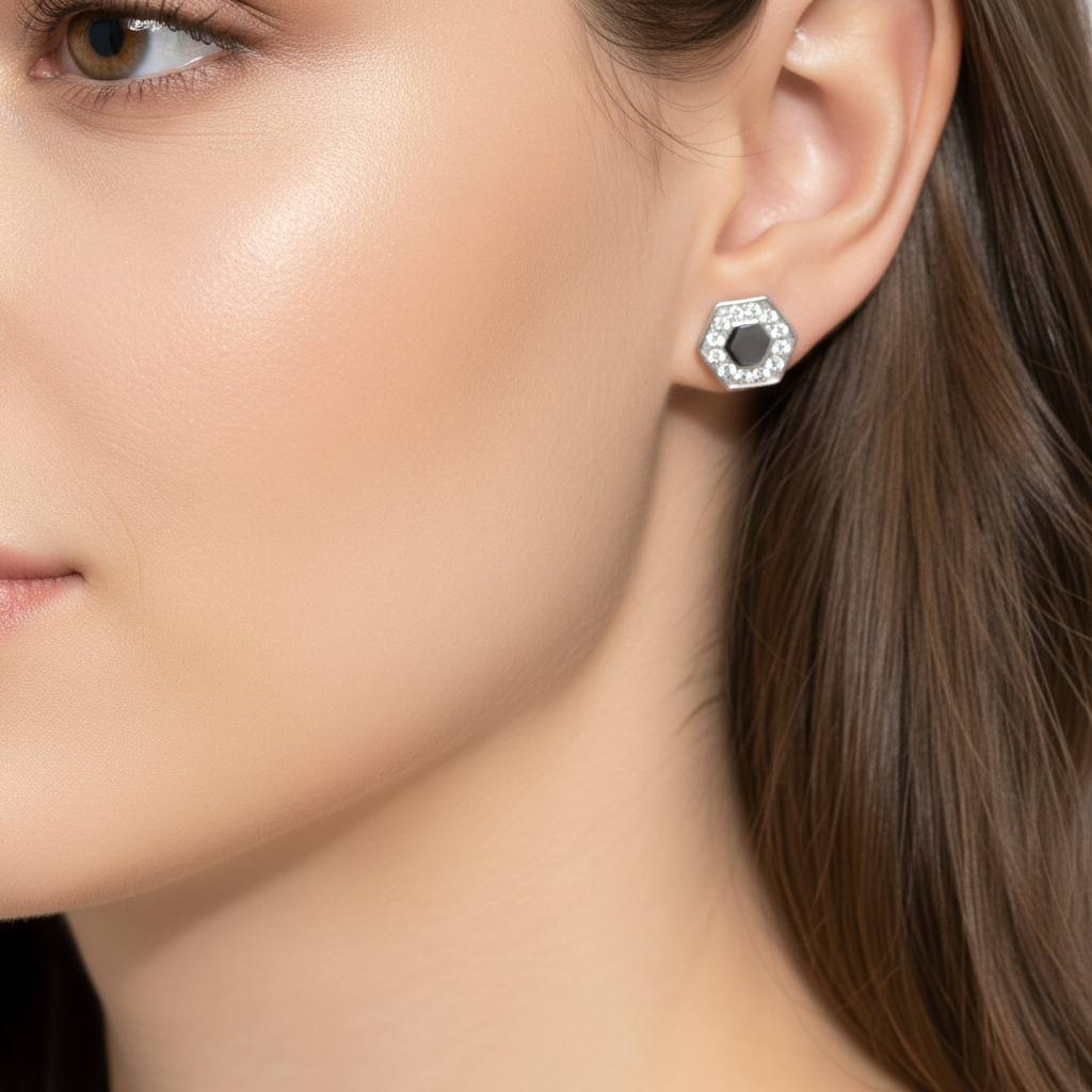 Geometrische Ohrstecker Wasserfest