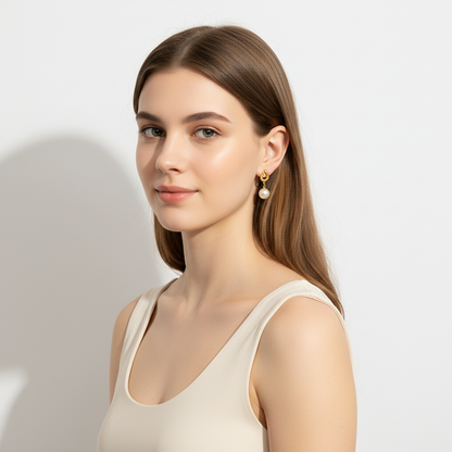 Perlenhänger Ohrring Wasserfest