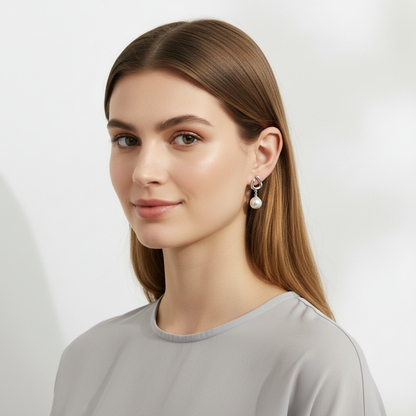 Perlenhänger Ohrring Wasserfest