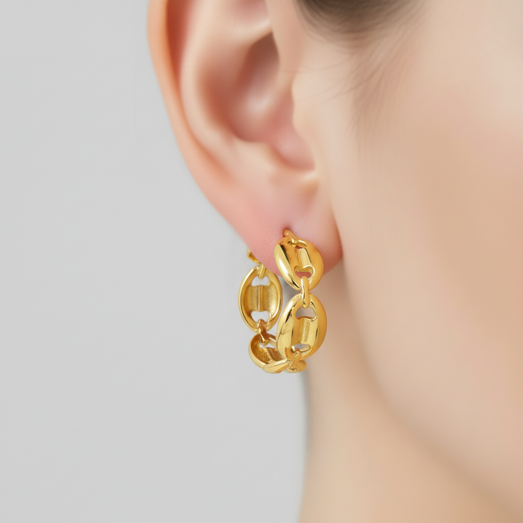 Kettenoptik Creolen Wasserfest