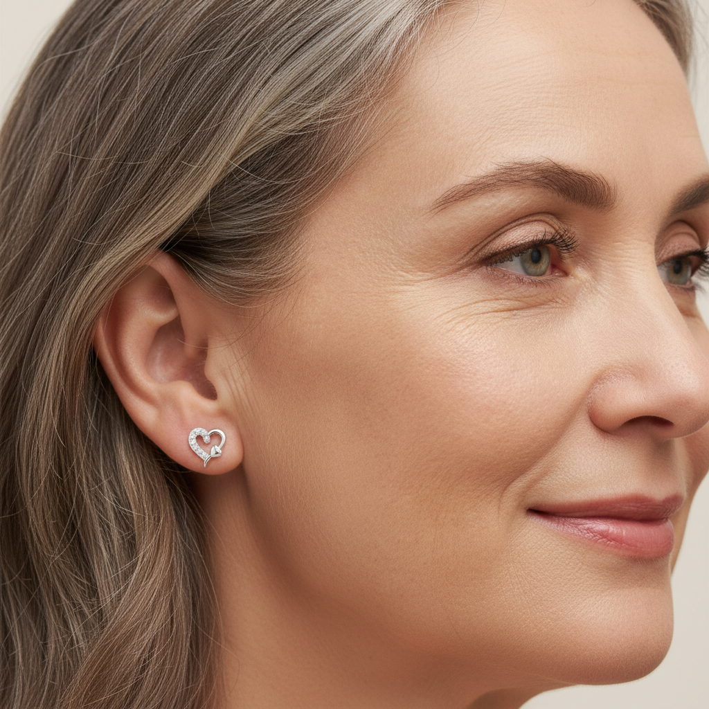 Love Ohrringe Ohrringe Sterlingsilber