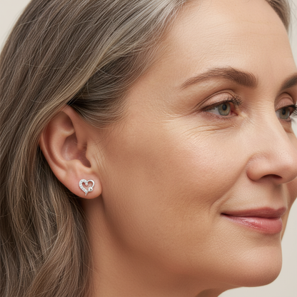Love Ohrringe Ohrringe Sterlingsilber