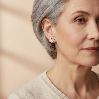 Sternen Ohrringe Ohrringe Sterlingsilber