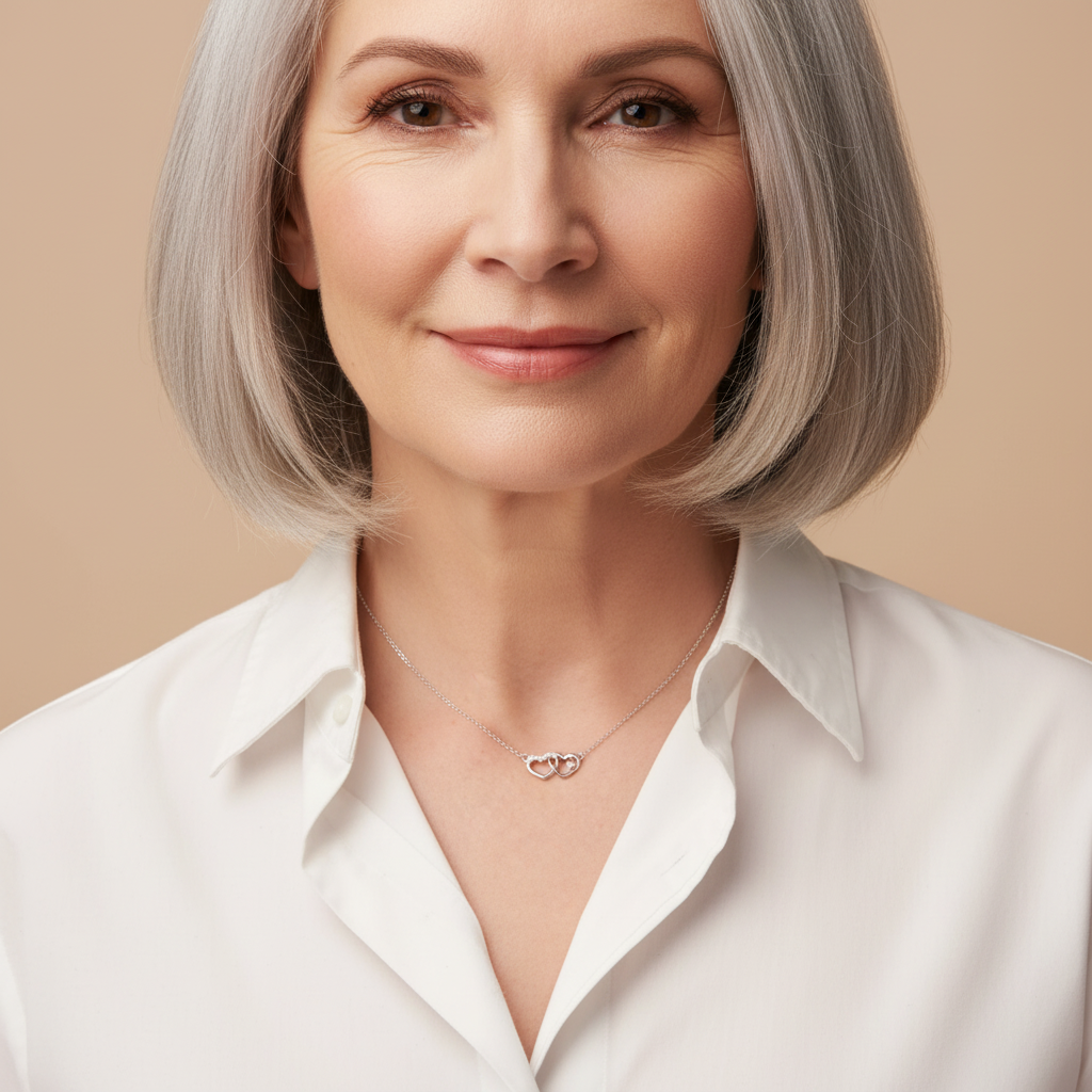 Herz in Herz Halskette Halsketten Sterlingsilber