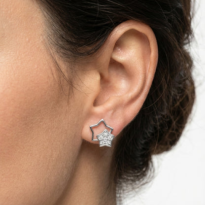 Sternen Ohrringe Ohrringe Sterlingsilber