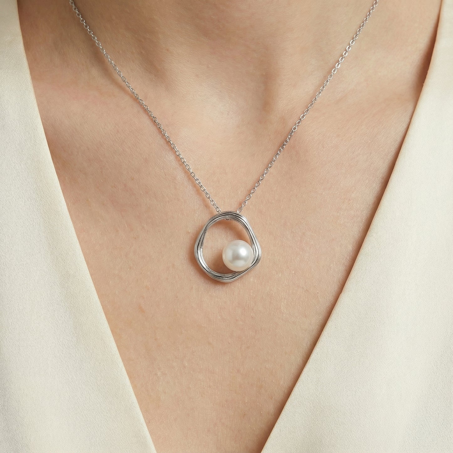 Nala Pearl Halskette Halsketten Sterlingsilber