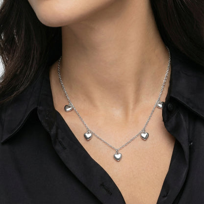 Amora Herz Halskette Halsketten Sterlingsilber