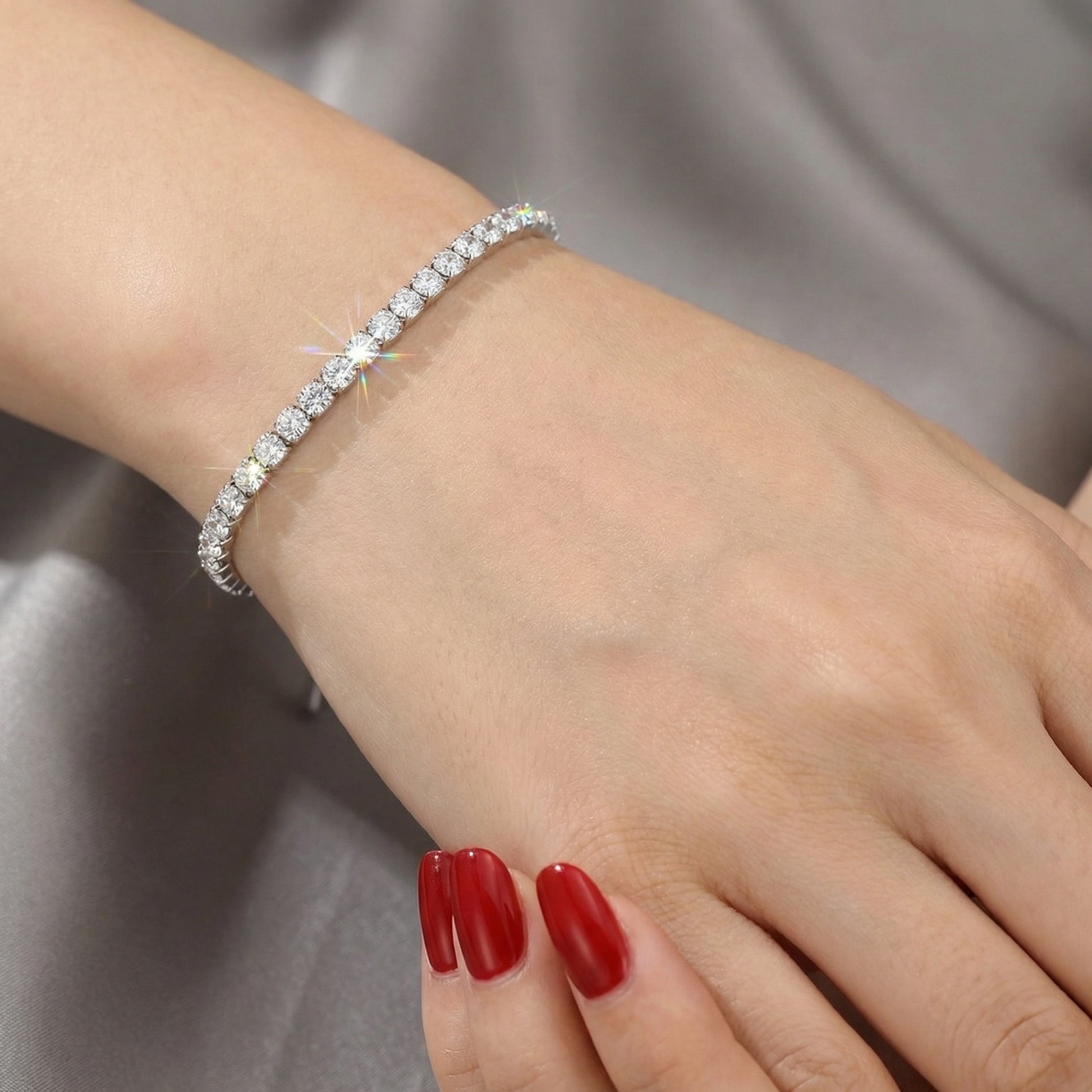 Funkelndes Tennis Armband Armband Wasserfest