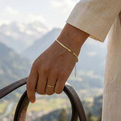 Feines Gliederarmband Wasserfest