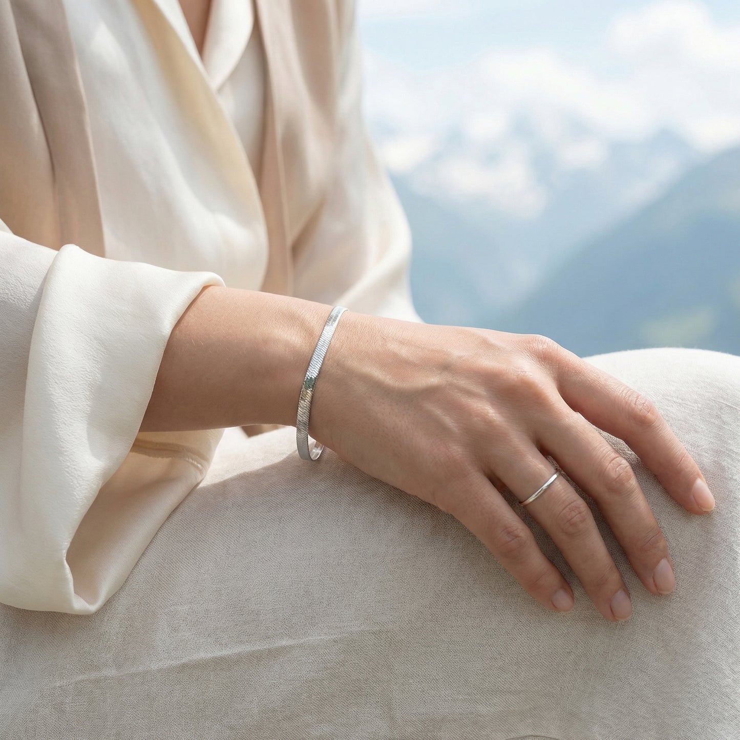 Feines Gliederarmband Wasserfest