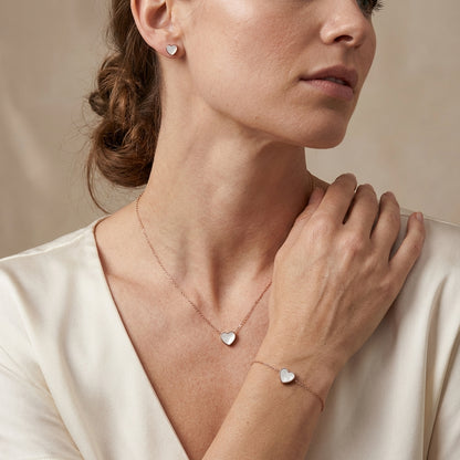 Herzschmuck Set Halsketten Wasserfest