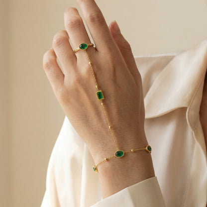 Handkettchen mit Ring Armband Wasserfest