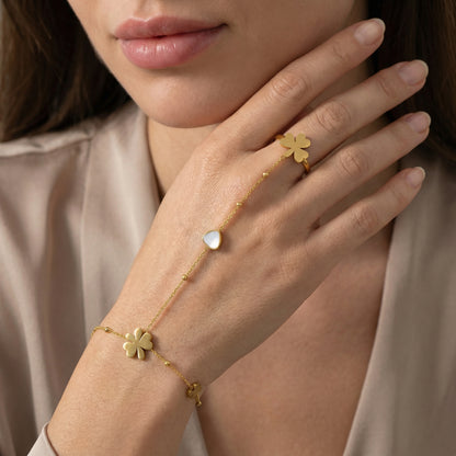 Handkettchen mit Ring Armband Wasserfest
