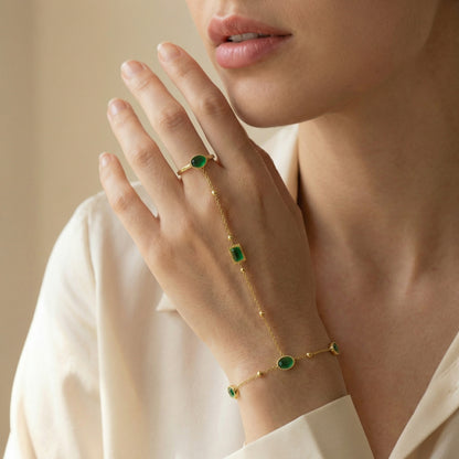 Handkettchen mit Ring Armband Wasserfest