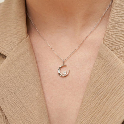 Mond Halskette Halsketten Sterlingsilber