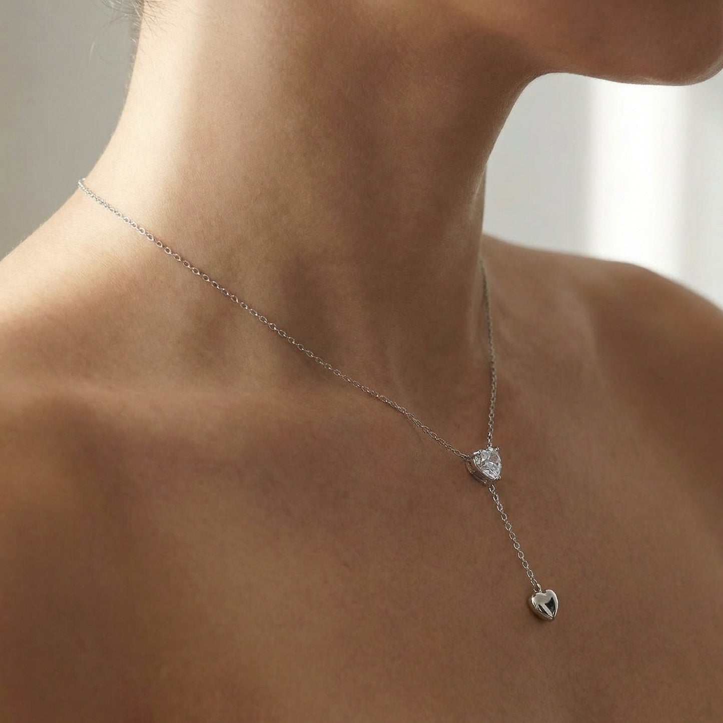 Herz Y-Halskette Wasserfest