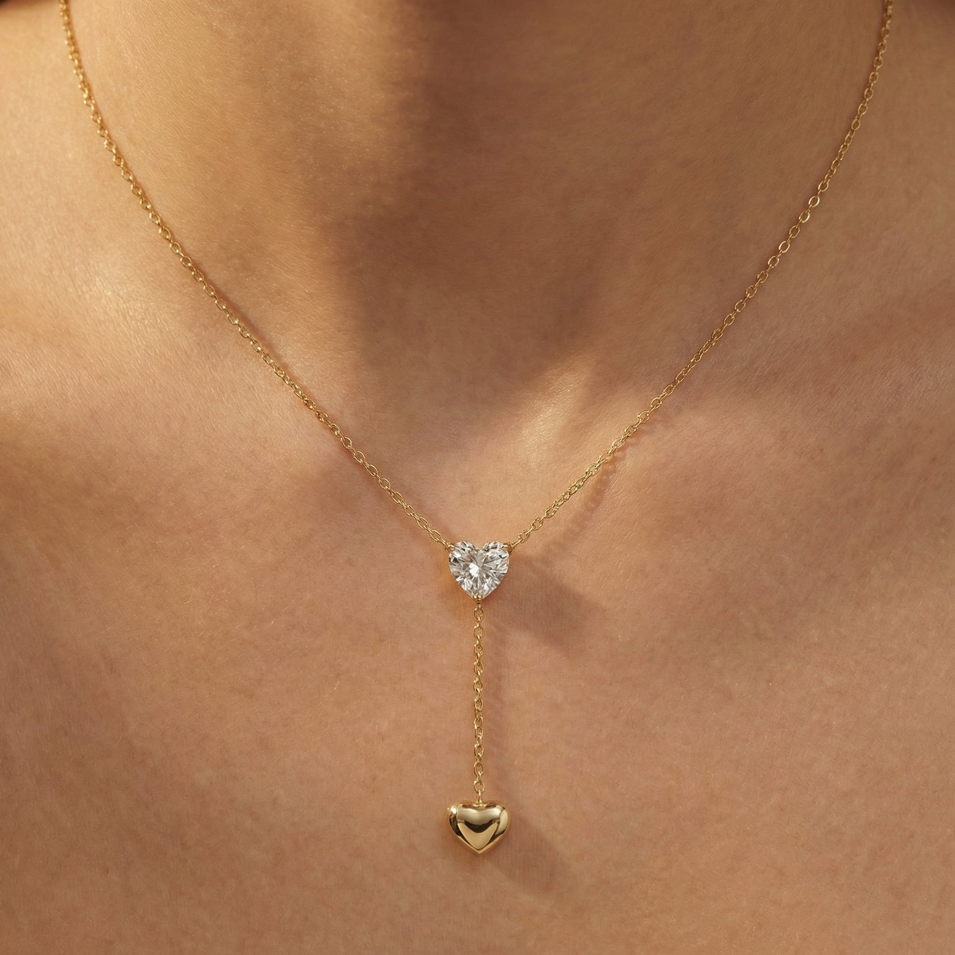 Herz Y-Halskette Wasserfest