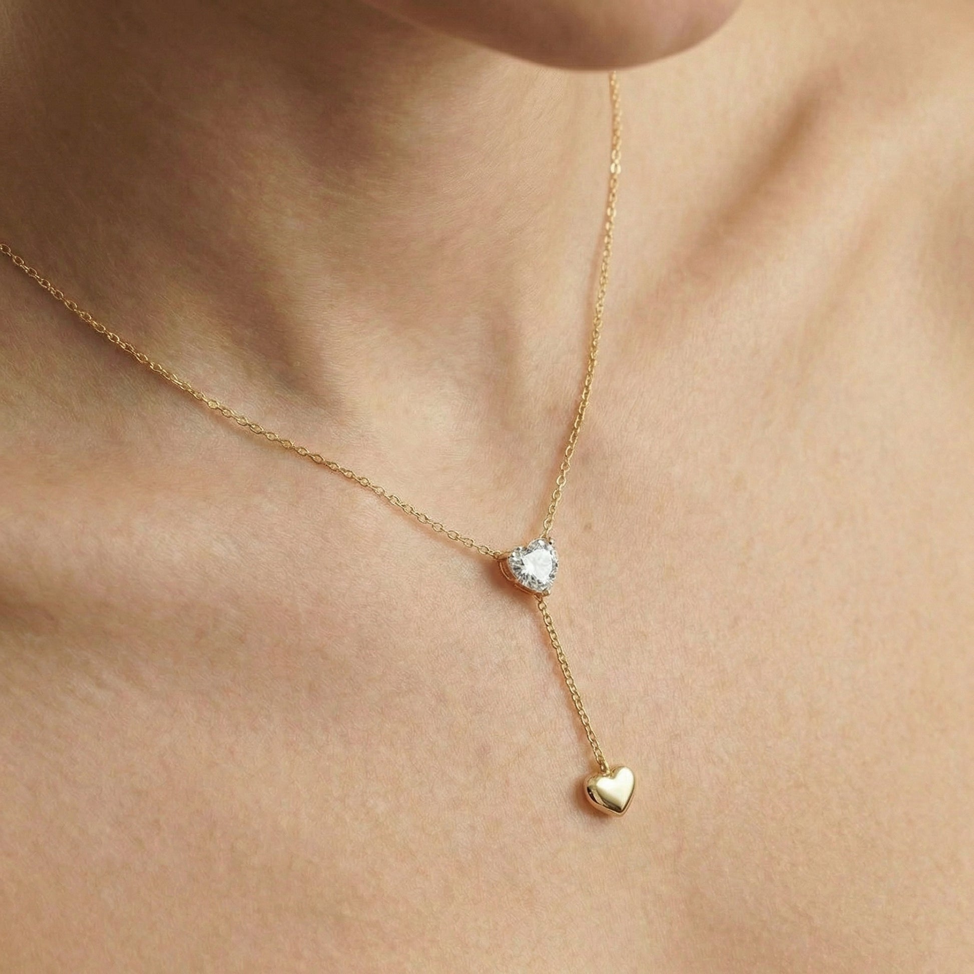 Herz Y-Halskette Wasserfest