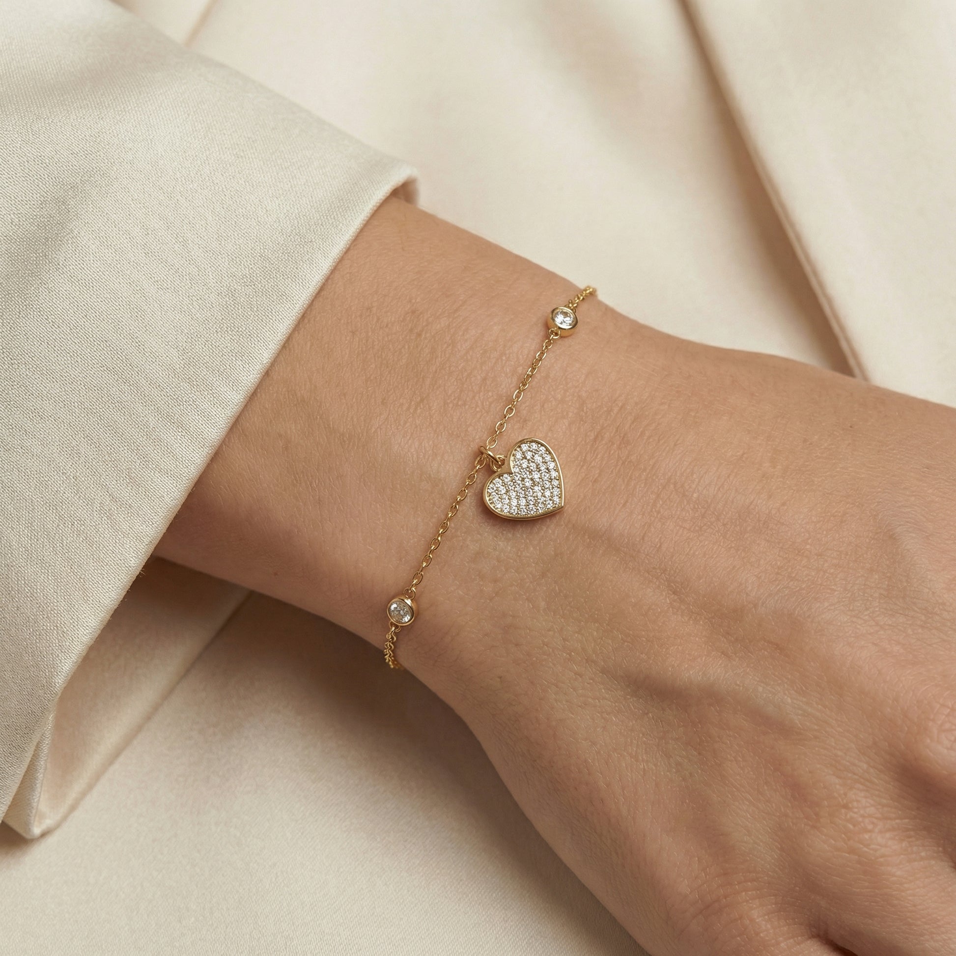 Zartes Herz-Armband Armband Wasserfest