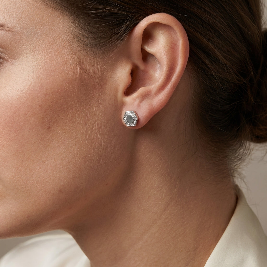 Geometrische Ohrstecker Wasserfest