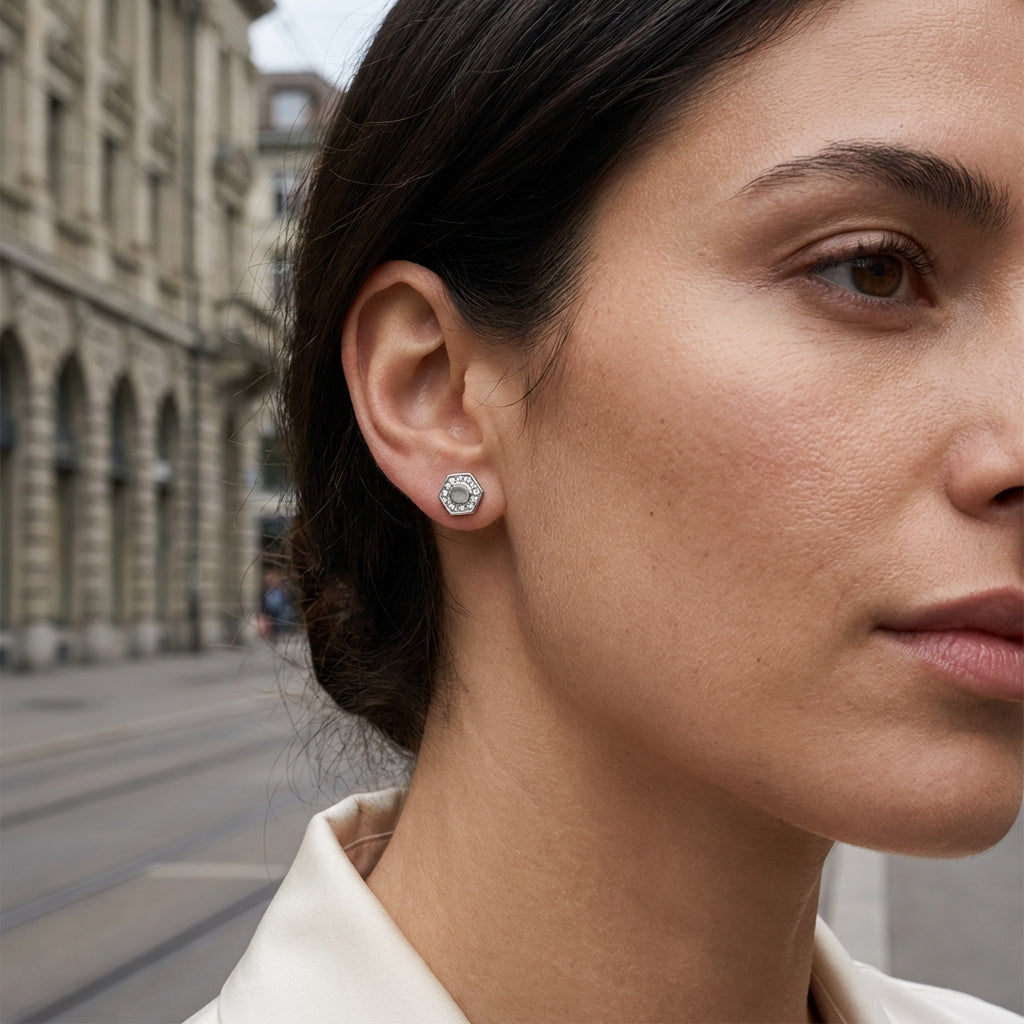 Geometrische Ohrstecker Wasserfest