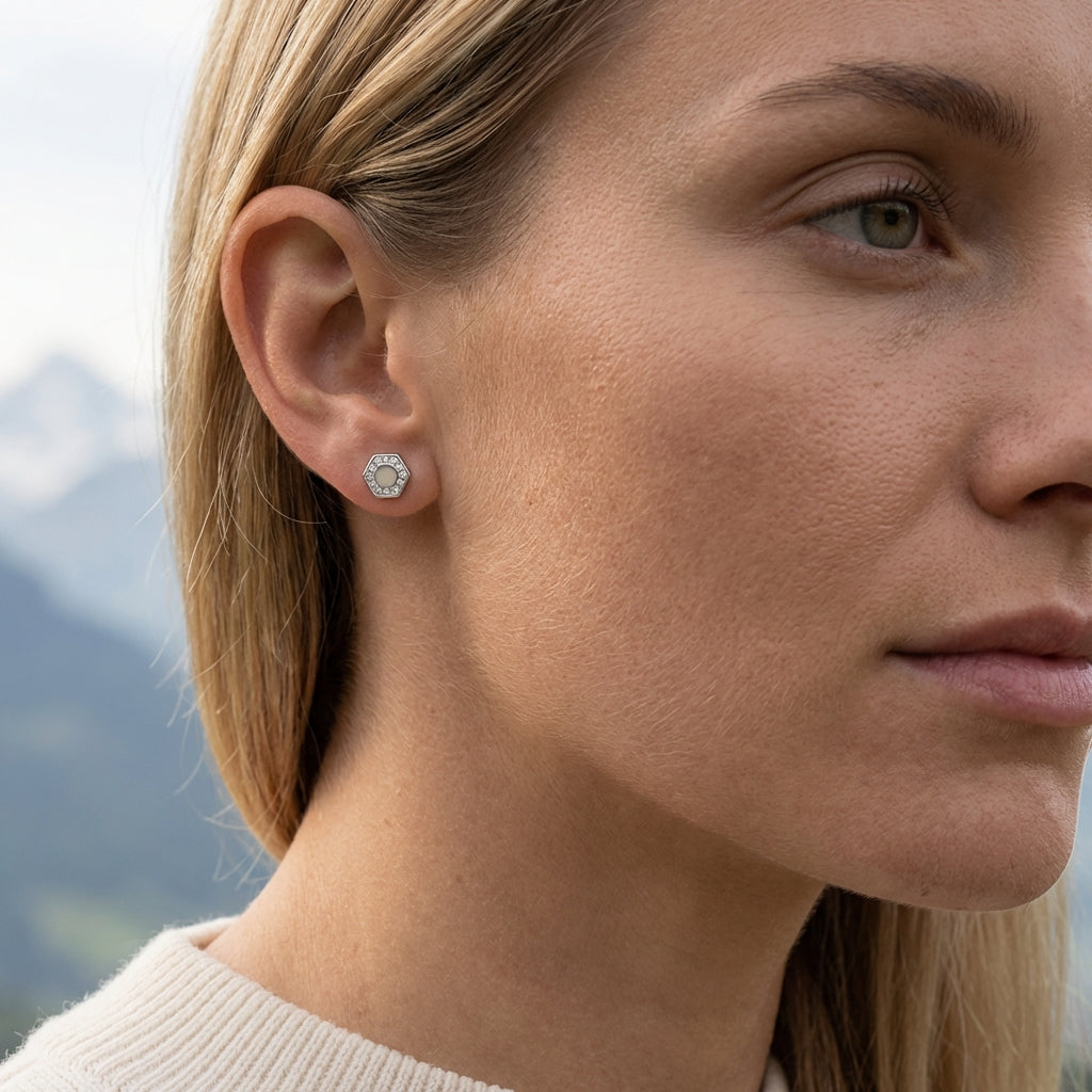 Geometrische Ohrstecker Wasserfest