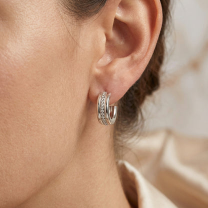 Double Shine Hoops Ohrringe Wasserfest
