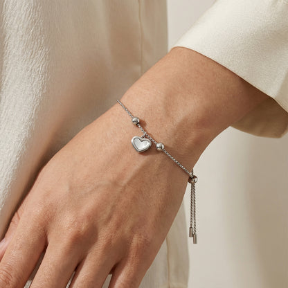 Verstellbares Herz Armband Armband Wasserfest