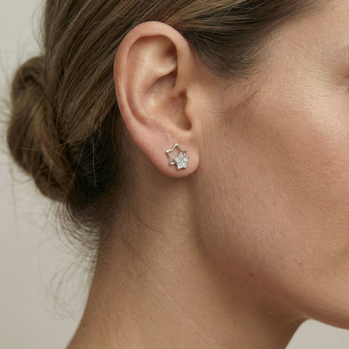 Sternen Ohrringe Ohrringe Sterlingsilber