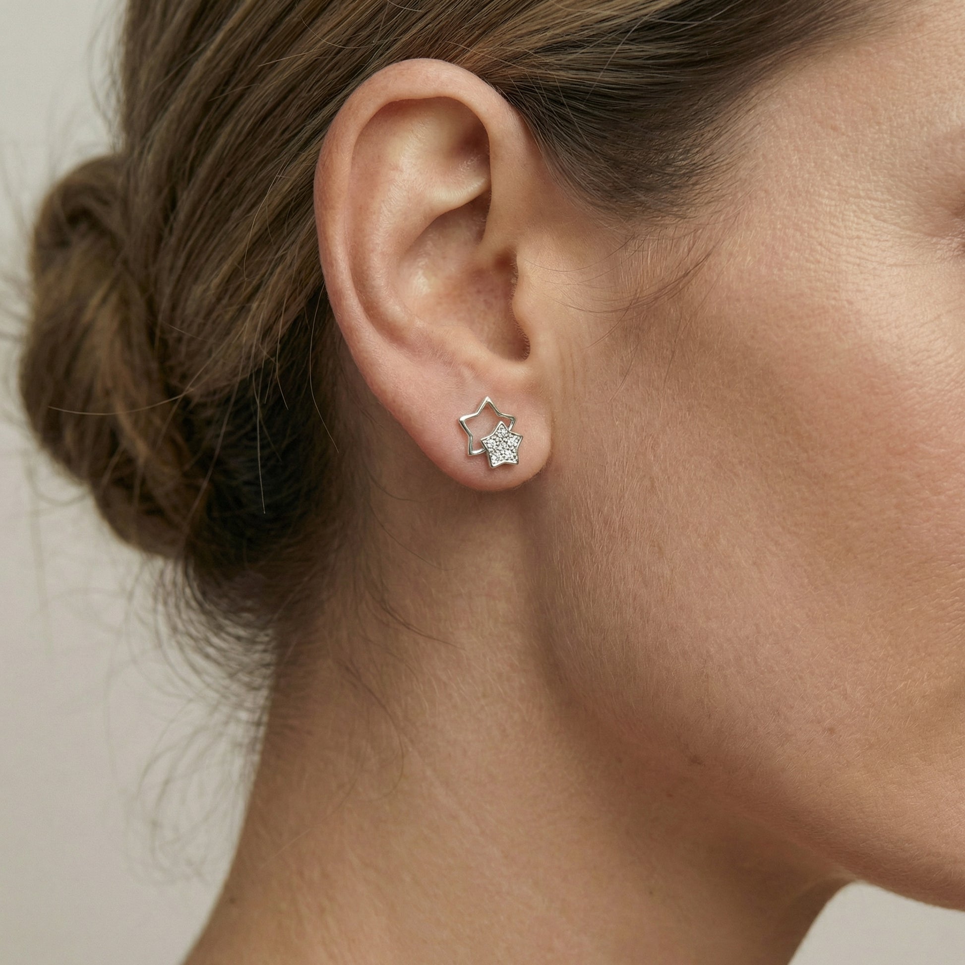 Sternen Ohrringe Ohrringe Sterlingsilber