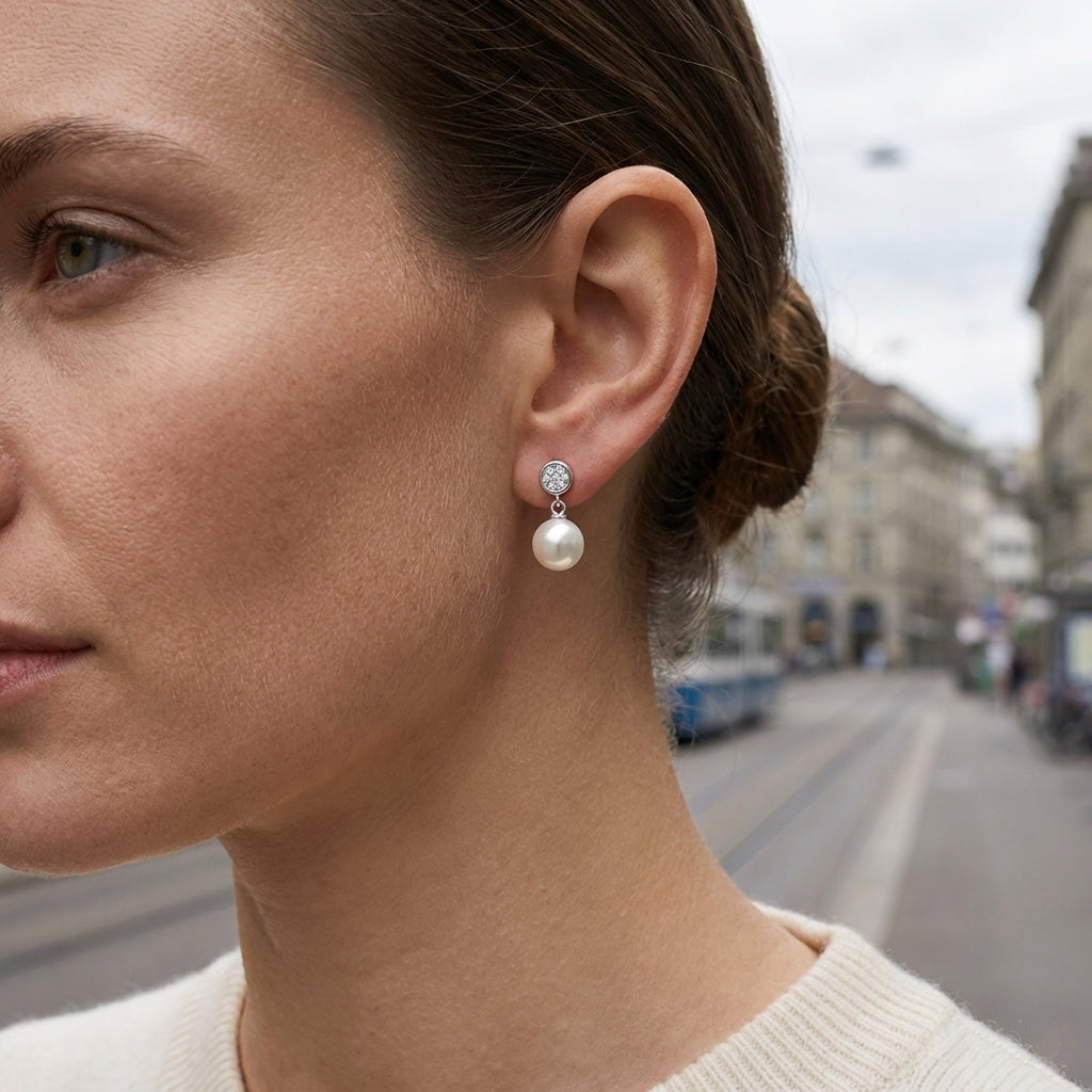 Élise Pearl Ohrringe Ohrringe Sterlingsilber