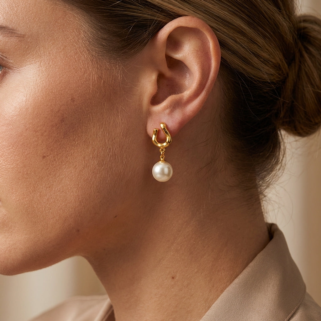 Perlenhänger Ohrring Ohrringe Wasserfest