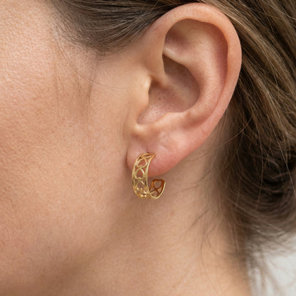 Cut-out Herz Ohrringe Ohrringe Wasserfest