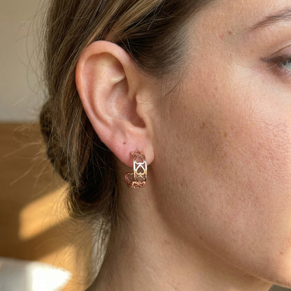 Cut-out Herz Ohrringe Ohrringe Wasserfest